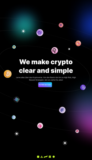 We make Crypto clear and Simple, das ist unser Moto.